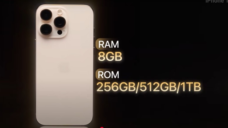 iPhone 16 Pro Max titanium ram and storage